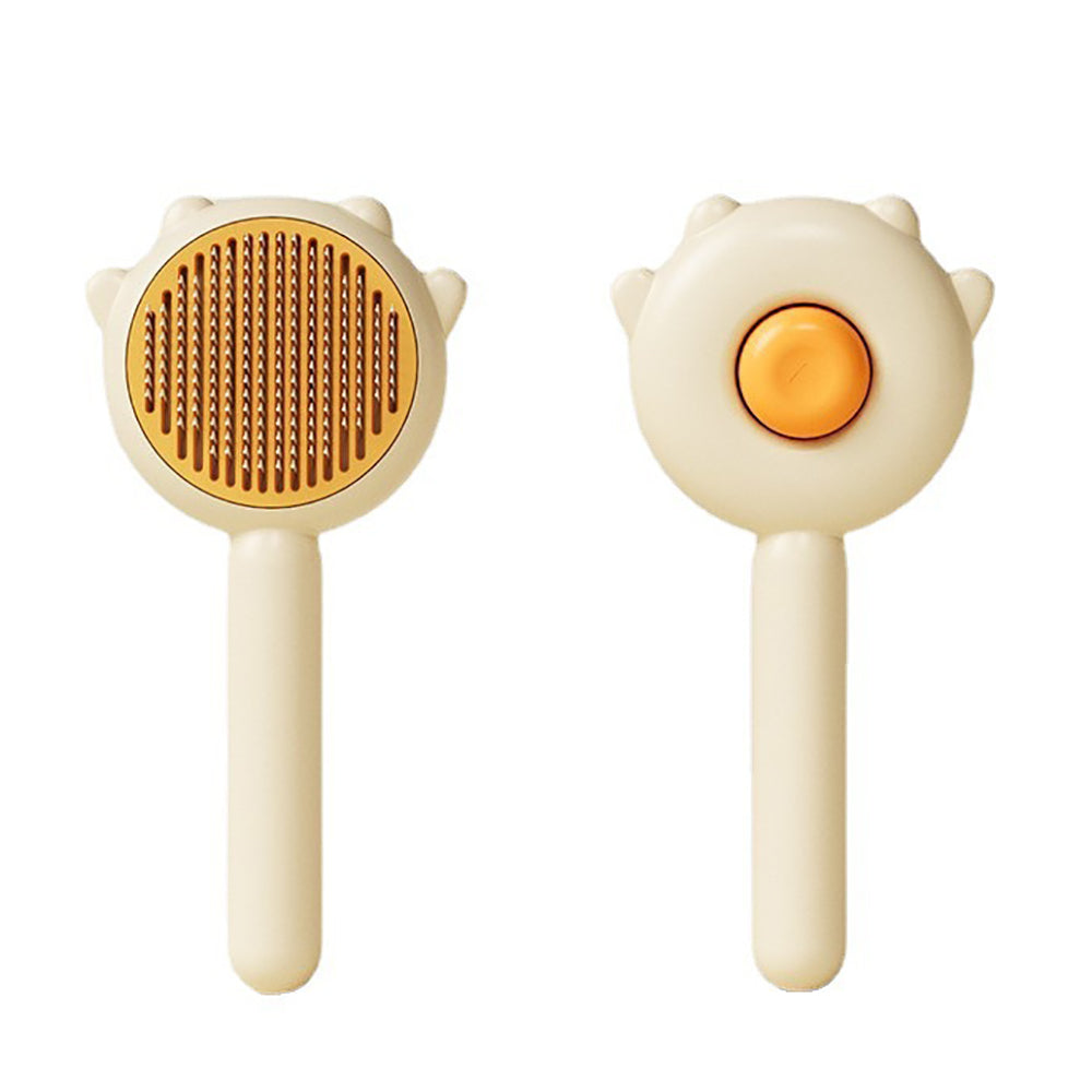 Aiitle Pet Self Cleaning Slicker Hair Brush Yellow – AIITLE