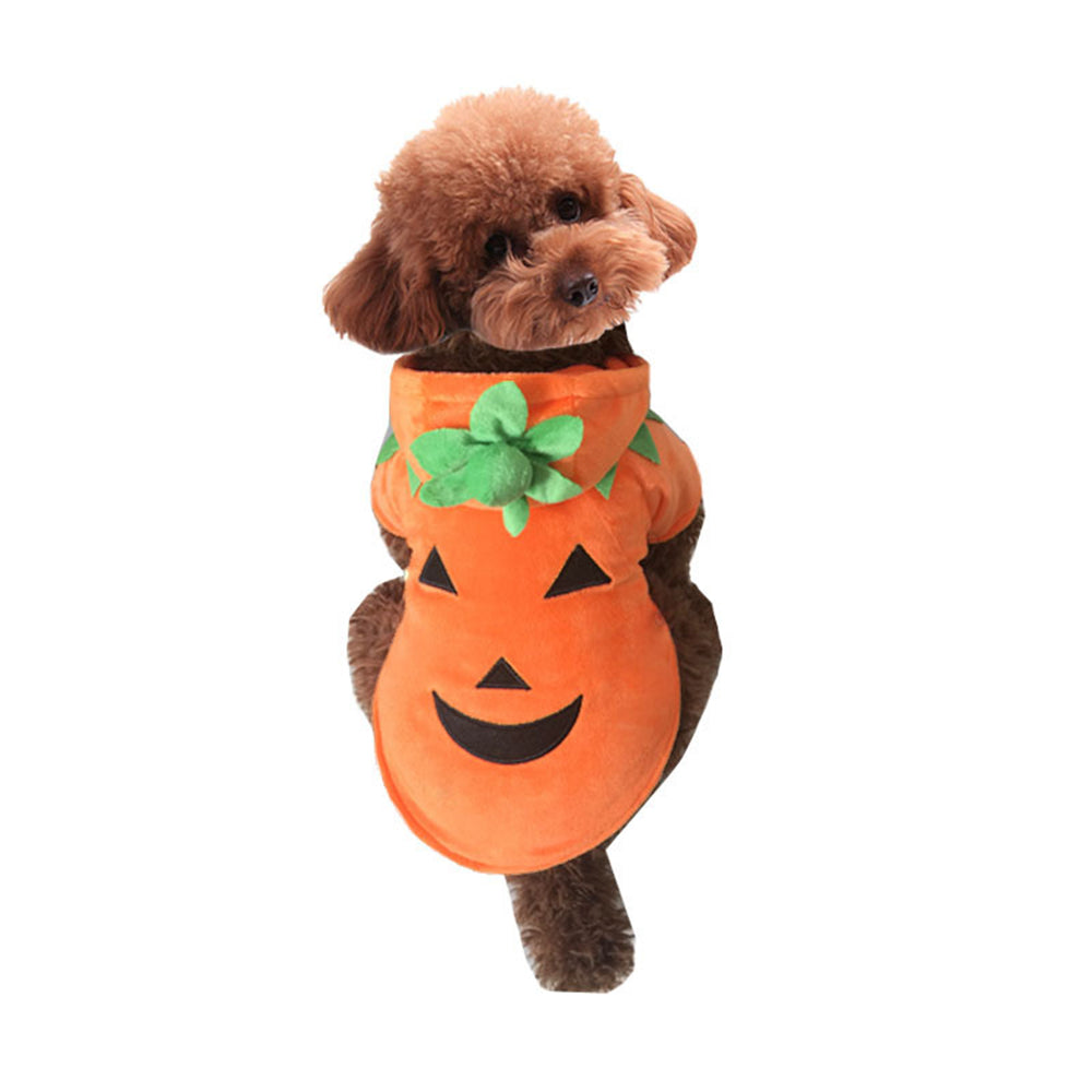 Aiitle Cute Fleece Pet Pumpkin Costume