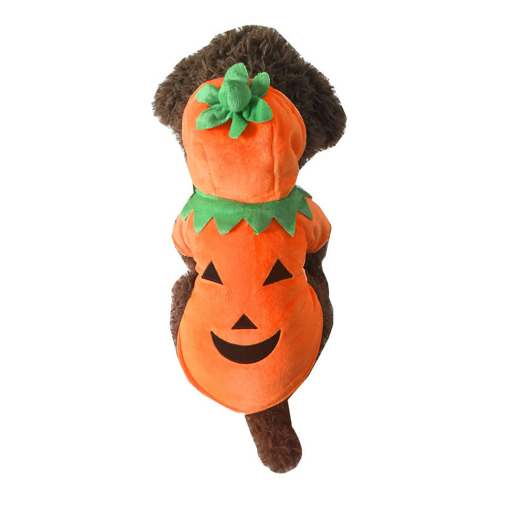 Aiitle Cute Fleece Pet Pumpkin Costume