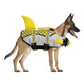 Aiitle Adjustable Shark Dog Life Vest with Rescue Handle Yellow