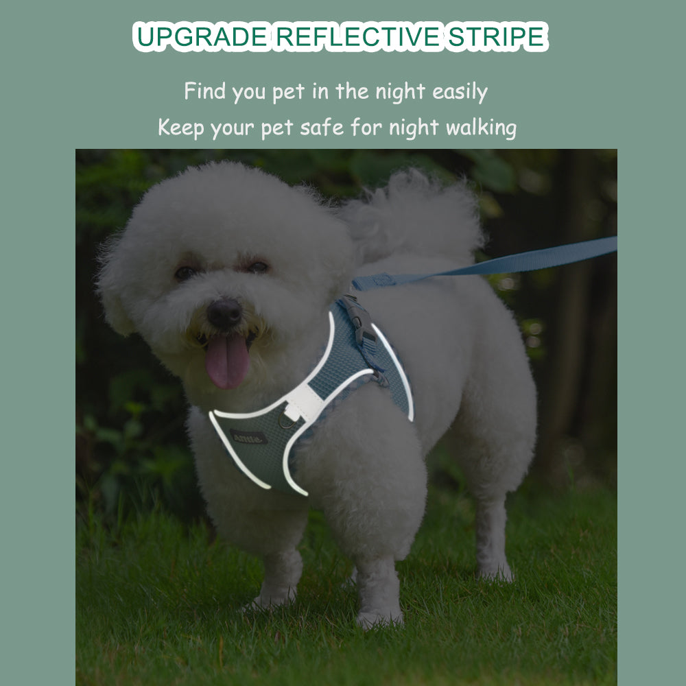 Step in outlet mesh dog harness