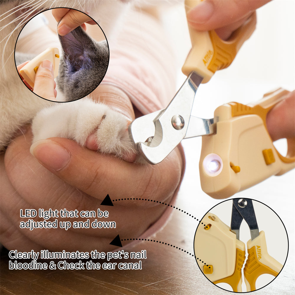 Led pet clearance nail clipper