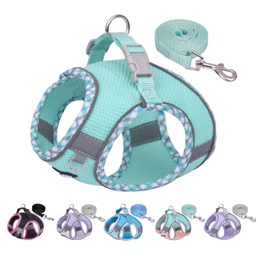 Aiitle Step in Breathable Air Mesh Dog Harness Purple