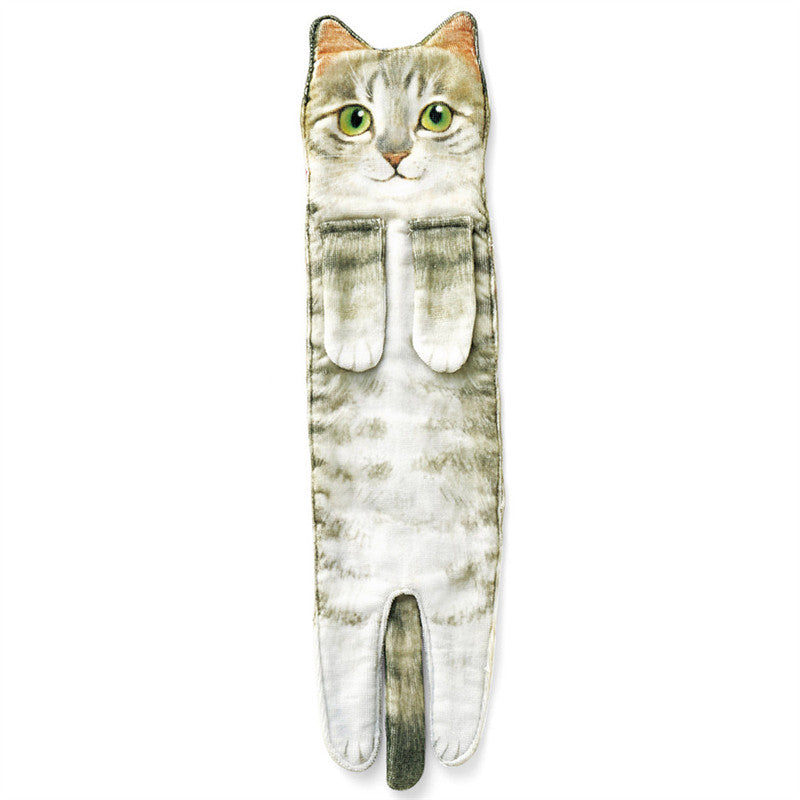 Aiitle Cute Cat Hand Towel