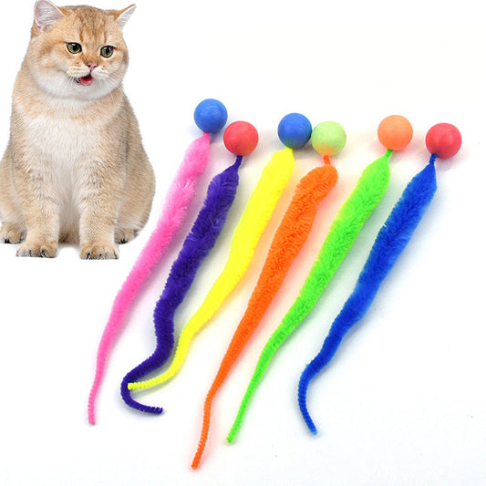 Aiitle Fun Cat Toy Wiggly Ball with Tail