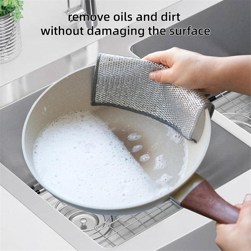 Aiitle Multipurpose Non-Scratch Wire Dishwashing Rags