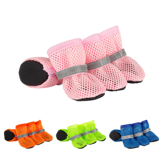 Aiitle Summer Dog Boots Breathable and Protect Paws
