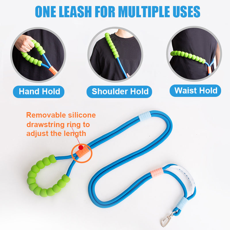 Aiitle Adjustable Double Braided Dog Leash Padded Handle