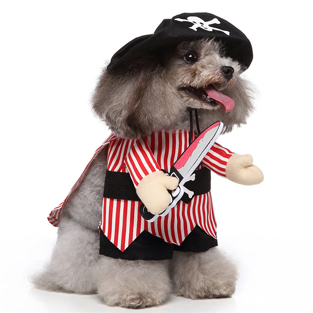 Aiitle Halloween Pirate Dog Costume With Hat