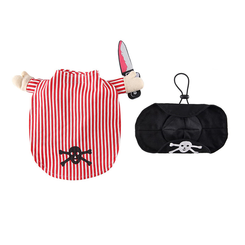 Aiitle Halloween Pirate Dog Costume With Hat