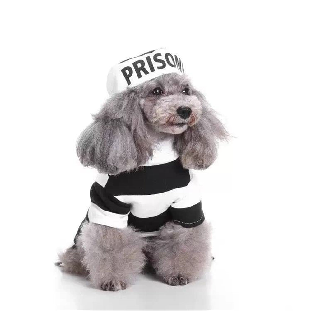 Aiitle Dog Halloween Party Prisoner Cosplay Uniform