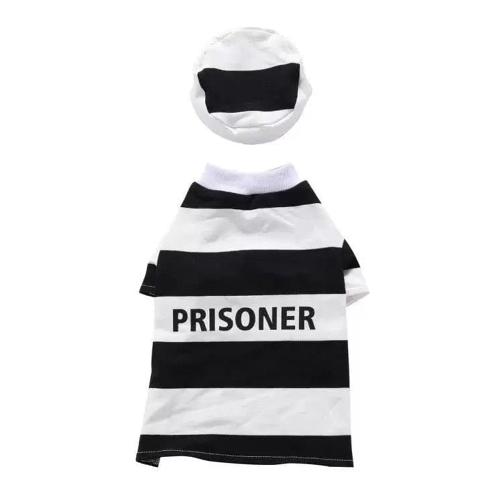 Aiitle Dog Halloween Party Prisoner Cosplay Uniform