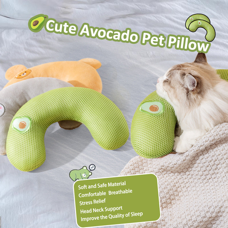 Aiitle Soft Breathable U Shape Pillow for Cats, Dogs