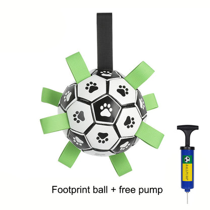Aiitle Dog Toy Straps Soccer Ball with Free Bump
