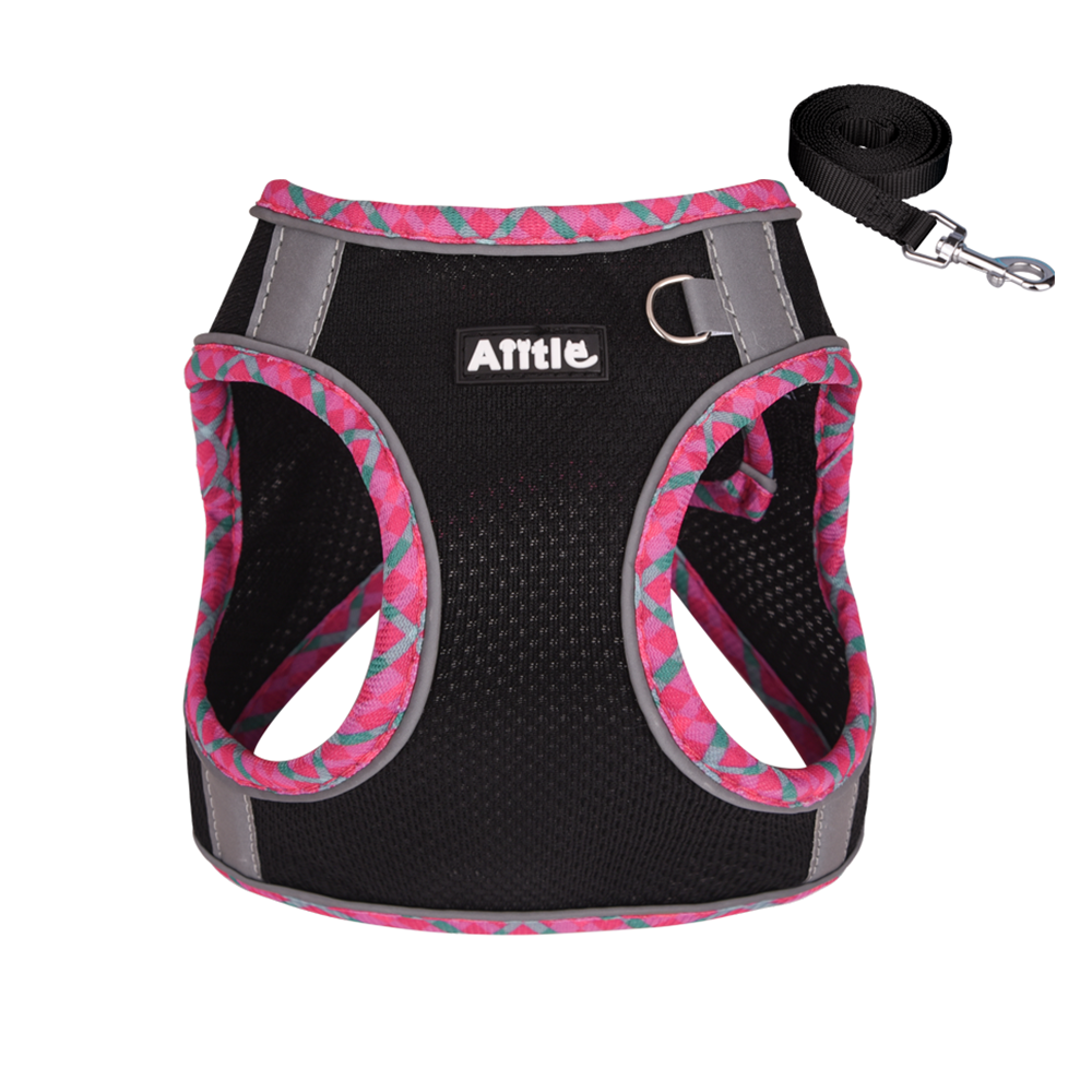 Aiitle Step in Breathable Air Mesh Dog Harness Black