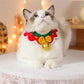 Aiitle Christmas Cute Handmade Knit Cat Collar