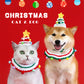 Aiitle Pet Christmas Knit Hat Collar Set