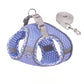 Aiitle Plaid Border Reflective Mesh Dog Harness Blue