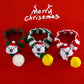 Aiitle Cute Bear Pet Christmas Striped Scarf Hat Set