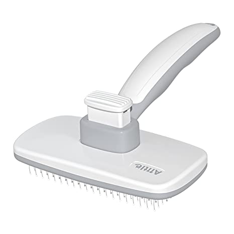 AIITLE Self Cleaning Slicker Brush | Professional Dog Brush for Shedding and Grooming | AIITLE