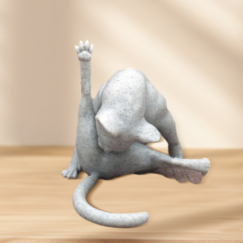 Aiitle Funny Gift Idea No Shame Cat Sculpture