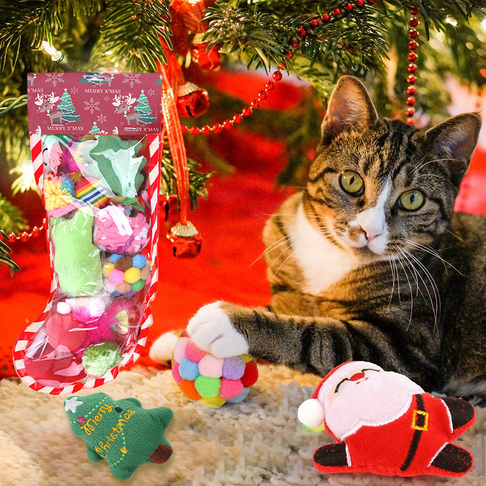 Aiitle Christmas Cat Toys Set